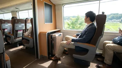 ロマンスカーとスーツケース！車種別の置き場所や快適に乗るコツを徹底解説