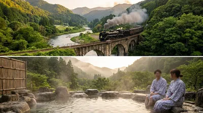 大井川鉄道2泊3日モデルコース！SLと秘境温泉を満喫する旅