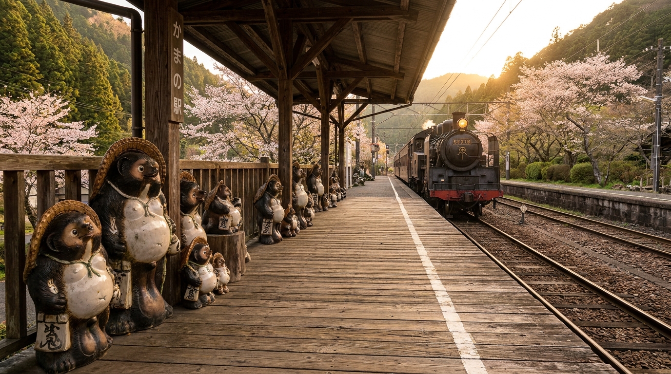 大井川鉄道のたぬきの駅とは?神尾駅の魅力や見どころを徹底紹介!